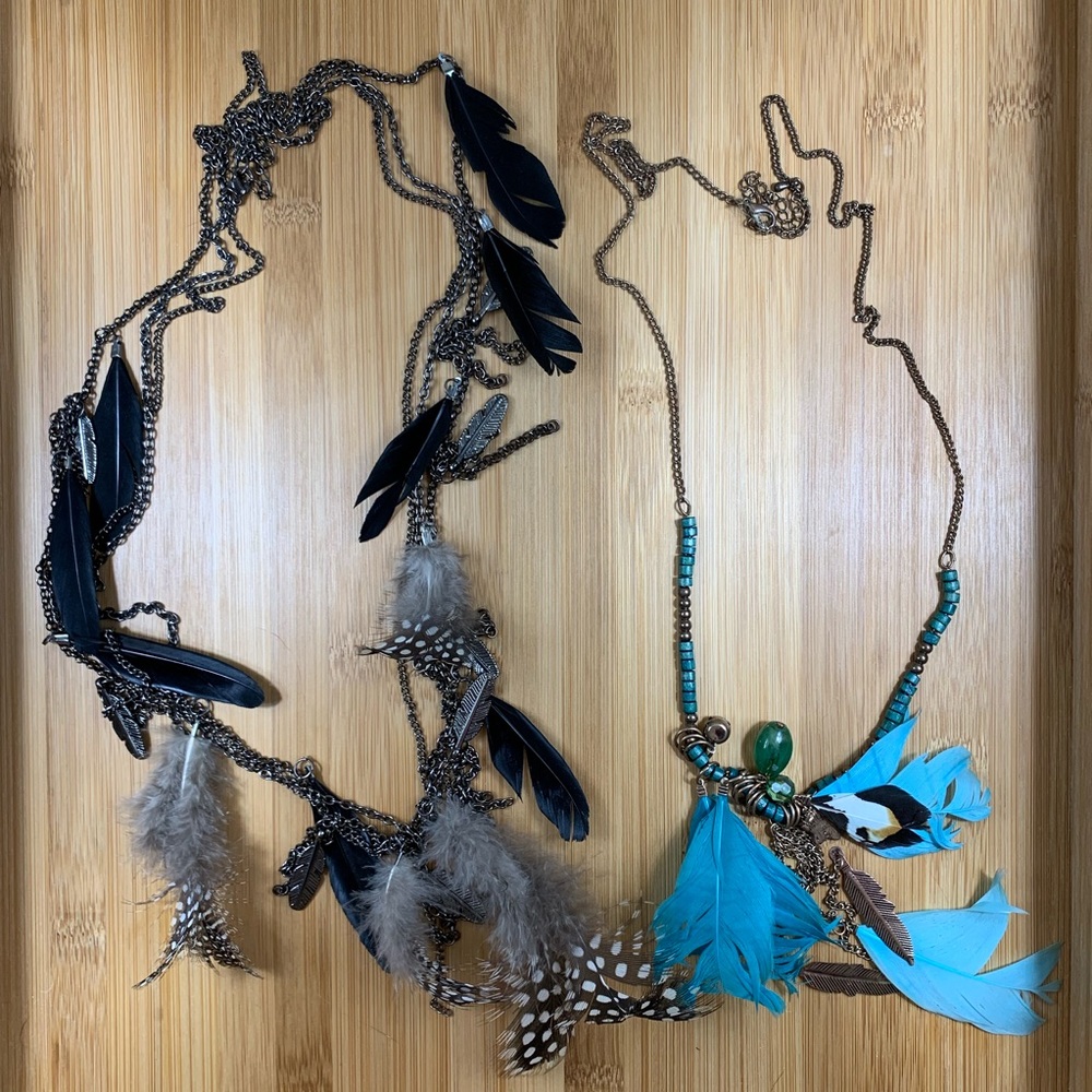 Feather necklace bundle